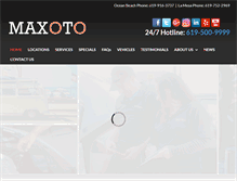 Tablet Screenshot of maxoto.com